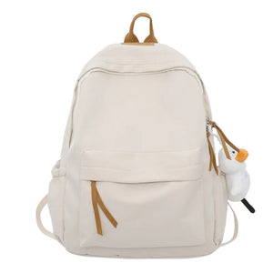 Large-capacity Solid School Bag Multi-functional Unisex