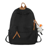 Large-capacity Solid School Bag Multi-functional Unisex