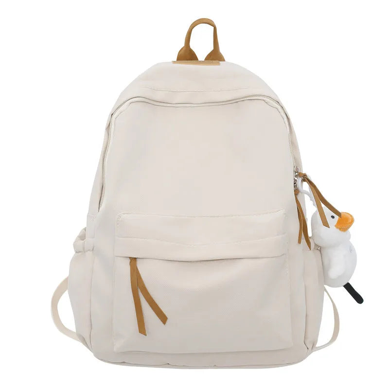 Large-capacity Solid School Bag Multi-functional Unisex