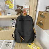 Large-capacity Solid School Bag Multi-functional Unisex