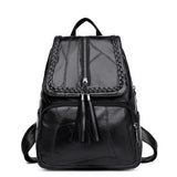 Leisure Women's Backpack Soft PU Leather Handbag Shoulder Bag Travel Schoolbags