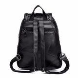 Leisure Women's Backpack Soft PU Leather Handbag Shoulder Bag Travel Schoolbags