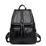 Leisure Women's Backpack Soft PU Leather Handbag Shoulder Bag