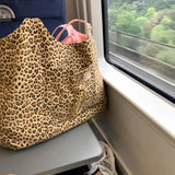 Leopard Pattern Women Shoulder Bags Large Capacity Ladies Handbags
