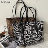 Leopard Shoulder Bags Women Large Capacity Tote Bag