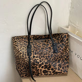 Leopard Shoulder Bags Women Large Capacity Tote Bag