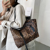 Leopard Shoulder Bags Women Large Capacity Tote Bag