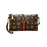 Striped Clutch Bag Purse Durable Female Crossbody Evening Bags