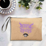 Linen Canvas Make Up Print Women Zipper Bag Cosmetic Bag