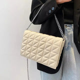 Lingge Chains Women Shoulder Bags Quilted Handbags Crossbody