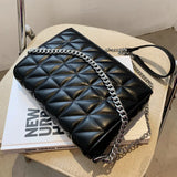Lingge Chains Women Shoulder Bags Quilted Handbags Crossbody