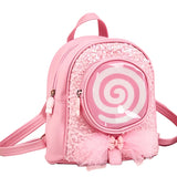 Girl Sequin Lollipop Backpack with LED Lights