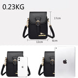 Lock Shoulder Bags Vertical Double-Layer Solid Ladies Messenger