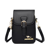 Lock Shoulder Bags Vertical Double-Layer Solid Ladies Messenger