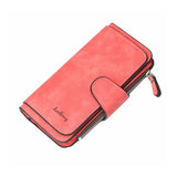 Long Women Wallet High PU Lady Purses Nubuck Leather Ladies Clutch Wallet