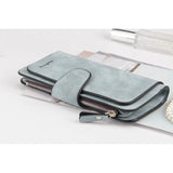 Long Women Wallet High PU Lady Purses Nubuck Leather Ladies Clutch Wallet
