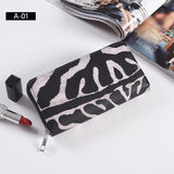 Long Zipper Women Wallets Bright Leather Prismatic Bag Flower Clutch Purse