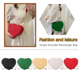 Love Hearts Mini Shoulder Bags for Women Leather Tote Crossbody Bags