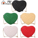 Love Hearts Mini Shoulder Bags for Women Leather Tote Crossbody Bags