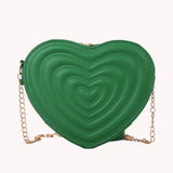 Love Hearts Mini Shoulder Bags for Women Leather Tote Crossbody Bags