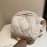 Lozenge Saddle Shoulder Bag Soft Leather Crossbody Winter Messenger Purse