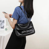 Lozenge Shoulder Bag Women Chains Armpit Bag Crossbody Solid Handbags