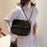 Lozenge Shoulder Bag Women Chains Armpit Bag Crossbody Solid Handbags