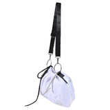Luminous Butterfly Messenger Bag Women Drawstring Chain Shoulder Pouch