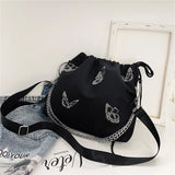 Luminous Butterfly Chain Shoulder Pouch