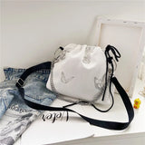 Luminous Butterfly Chain Shoulder Pouch