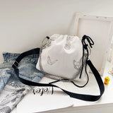 Butterfly Pattern Messenger Bag Chain Shoulder Pouch
