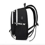 Luminous Laptop Backpack Boys School Bag Men Waterproof Travel Bagpack