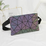 Holographic Fanny Pack Geometric Waist Pack Laser Chest Phone
