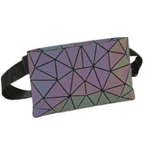 Holographic Fanny Pack Geometric Waist Pack Laser Chest Phone
