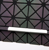 Luminous Wallet Handbag Geometric Clutch Purse Hologram