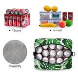 Tropical Palm Leaves Print Lunch Bag Multicolor