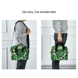Tropical Palm Leaves Print Lunch Bag Multicolor