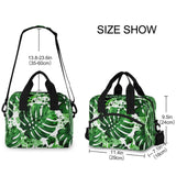 Tropical Palm Leaves Print Lunch Bag Multicolor