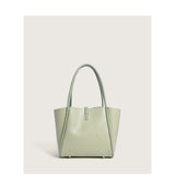 Women's PU Leather Shoulder Tote Bag Large Capacity Handbag