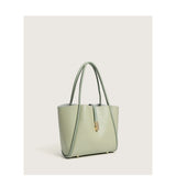 Women's PU Leather Shoulder Tote Bag Large Capacity Handbag