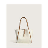 Women's PU Leather Shoulder Tote Bag Large Capacity Handbag