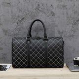 Men's Leather Travel Handbag Business Luggage Organizer Gym Bag