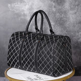 Men's Leather Travel Handbag Business Luggage Organizer Gym Bag