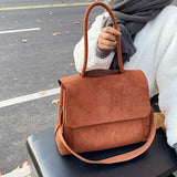 Large Capacity Women Bags suede Leather Crossbody Bags Ladies Shoulder Bag