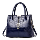 Stone Print Leather Handbag Large Capacity One-shoulder Crossbody Bag