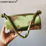 Chinese Style Silk Bag Women Handbag Japanese Hand Embroidery Totes Cheongsam