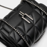 Leather Chain Crossbody Bags For Women Handbags Purses Small Shoulder
