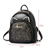 Women Soft Leather Backpack Double Zipper Shoulder Bags Outdoor Travel Totes