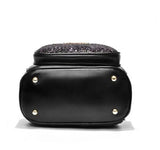 Women Soft Leather Backpack Double Zipper Shoulder Bag Small Outdoor Travel Tote