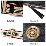 Soft Cowhide Messenger Bag Tassel Shoulder Bag for Women